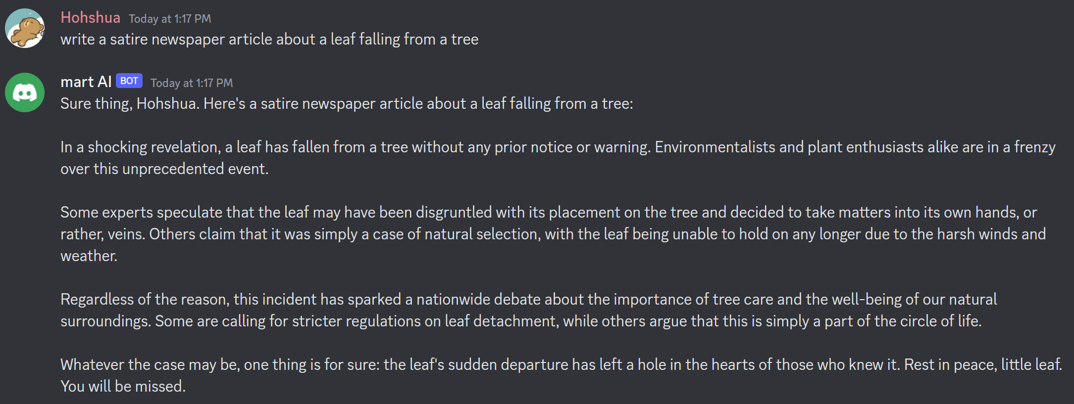 chatgpt discord bot page